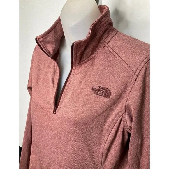 The North Face Women's Rose Pink Half-Zip Sweatshirt - Picture 2 of 8
